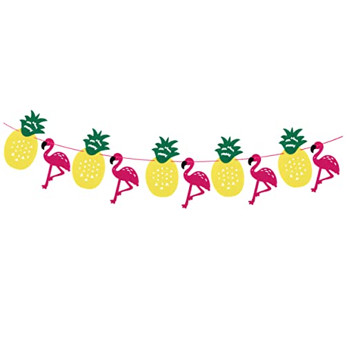 jojofuny Banner Für Waldtiere Flamingo Ammer Banner Hängende Wimpelfahne Flagge Wimpel Banner Tiere Geburtstagsbanner Fahnengirlande Alles Zum Geburtstag Girlande Kind Hawaii Ananas von jojofuny