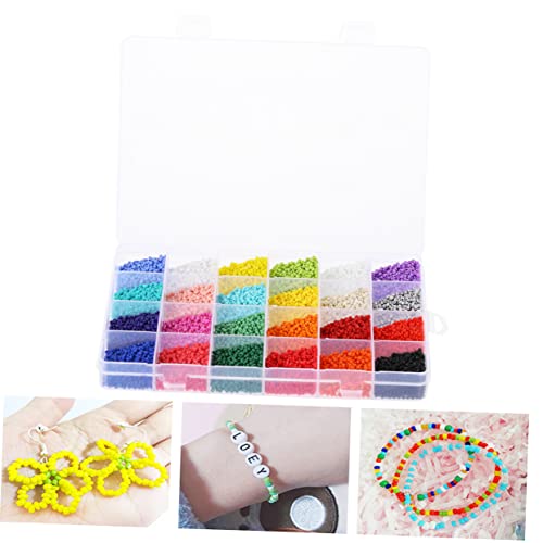 jojofuny Box Glasperlen für DIY Schmuck ca Angelschnur und Zubehör für Armbänder und Vielseitige Farben für Projekte von jojofuny
