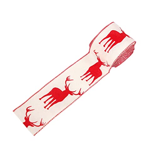 jojofuny Breites Weihnachtsbaum Dekoband mit Weißem Rentiermotiv Langlebiges DIY Geschenkband für Schleifen Party und Festtagsdekoration für Tannenbaum und Geschenkanhänger jojofuny Breites Weihnachtsbaum Dekoband mit Weißem Rentiermotiv Langlebiges DIY Geschenkband für Schleifen Party und Festtagsdekoration für Tannenbaum und Geschenkanhänger von jojofuny