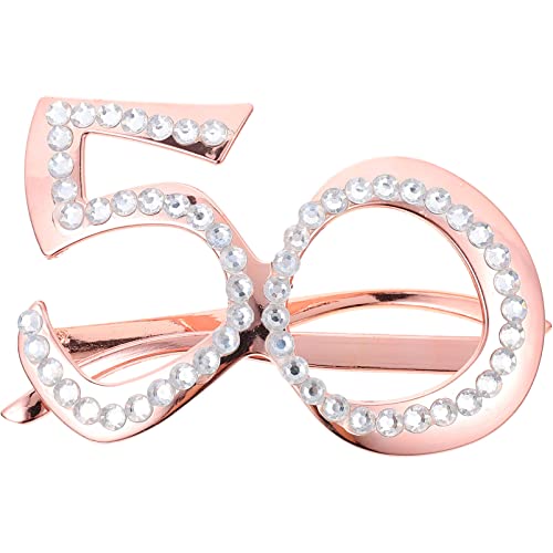 jojofuny Brille Zum 50. Geburtstag Brille Zum 50. Geburtstag Mit Rahmen Aus Strasssteinen Lustige Partybrille Fotokabinen-Requisiten Für Partydekorationen Zum 50. Jahrestag jojofuny Brille Zum 50. Geburtstag Brille Zum 50. Geburtstag Mit Rahmen Aus Strasssteinen Lustige Partybrille Fotokabinen-Requisiten Für Partydekorationen Zum 50. Jahrestag von jojofuny