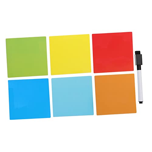 jojofuny Bunte Haftnotizen Whiteboard groß wiederverwendbar Heimbüro klebrig Beachten Sie Pads Klebestreifen Aufkleber Memo -Notizen Klebstoff -Memo -Pads Klassifizierungsetiketten tpe von jojofuny