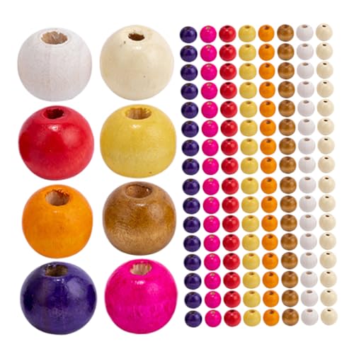 jojofuny Bunte Holzperlen Rundes Langlebige Bastelperlen für DIY Schmuckherstellung Armbänder Halsketten Farbenfrohe Natürliche Holz Spacer Perlen Zubehör jojofuny Bunte Holzperlen Rundes Langlebige Bastelperlen für DIY Schmuckherstellung Armbänder Halsketten Farbenfrohe Natürliche Holz Spacer Perlen Zubehör von jojofuny