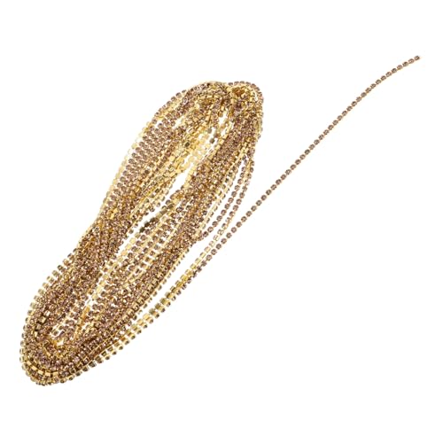 jojofuny Bunte Kristall-strass-kette mit Klauenfassung Langlebiger Glitzer-bling-rhinestone Trim für DIY Schmuckherstellung Nähen Basteln Vielseitig Einsetzbar von jojofuny