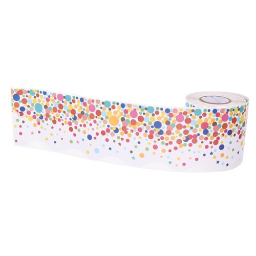 jojofuny Bunte Selbstklebende Bulletin Board Border mit Punkten Muster Vielseitiger Dekostreifen für DIY Scrapbooking Festival Supplies und Klassenzimmerdekoration Praktische Papierbordüre jojofuny Bunte Selbstklebende Bulletin Board Border mit Punkten Muster Vielseitiger Dekostreifen für DIY Scrapbooking Festival Supplies und Klassenzimmerdekoration Praktische Papierbordüre von jojofuny