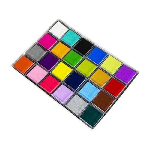 jojofuny Bunte Stempelkissen Farben Waschbar Fingerfarben Ink Pads Für DIY Basteln Scrapbooking Frühförderung Ungiftig Kreativspielzeug von jojofuny