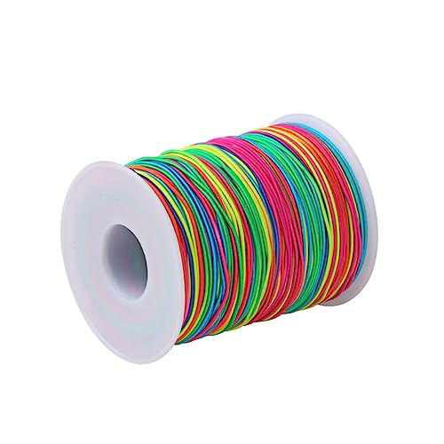 jojofuny Bunter Elastischer Faden DIY Schmuckherstellung Perlenfädeln Armbänder und Vielseitig Einsetzbar für Kreative Projekte von jojofuny