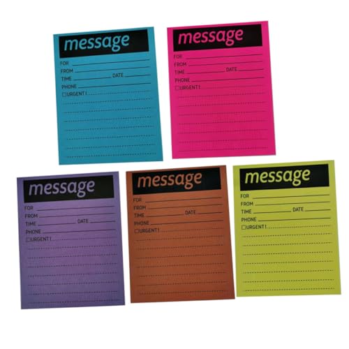 jojofuny Buntes fluoreszierendes Notizblock farbig tägliches notizbuch Pads klein Hinweisaufkleber für den täglichen Gebrauch Taschen-Notizblöcke tragbare Notizaufkleber Papier von jojofuny