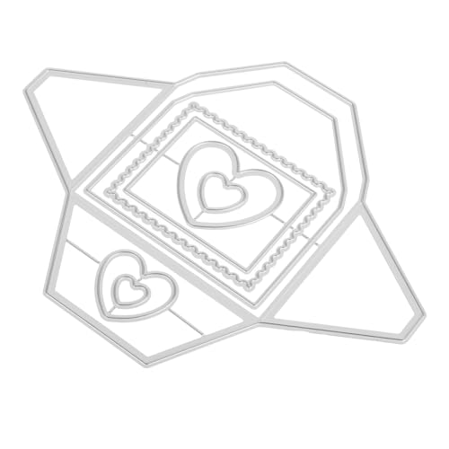 jojofuny Carbon Steel Metall Stanzformen für Kartenherstellung Hintergrundrahmen Präzise Schneidvorlagen aus Hochhärtestahl für Scrapbooking DIY Alben Umschläge von jojofuny