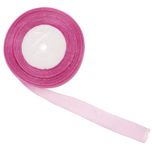 jojofuny Chiffon-band Streifen Party Verpackung Fälschung Zubehör Einladung Hochzeit Dünn Großes Band Einladen Basteln Dekorationen Organza Tüllband Schimmernd Netzband Schier Stoff Violett von jojofuny