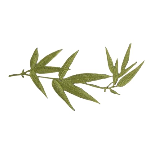 jojofuny Chinesischer Stickerei Patch Bambusblatt Aufnäher DIY Kleidung Accessoire Selbstklebend Langlebig Modisch für Handarbeit und Textildekoration jojofuny Chinesischer Stickerei Patch Bambusblatt Aufnäher DIY Kleidung Accessoire Selbstklebend Langlebig Modisch für Handarbeit und Textildekoration von jojofuny