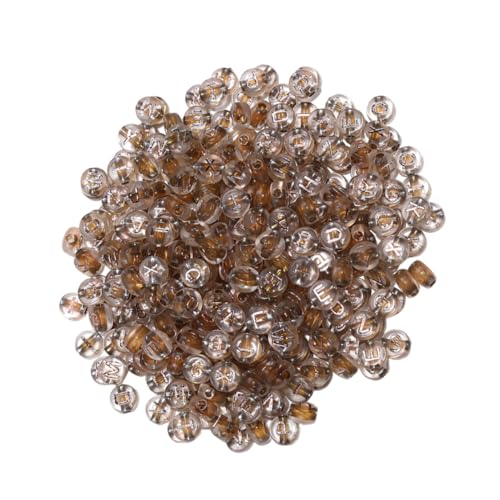 jojofuny DIY Buchstabenperlen Spacer Beads für Bastelprojekte Schmuckzubehör für Erwachsene zur Herstellung von Armbändern und Anhängern jojofuny DIY Buchstabenperlen Spacer Beads für Bastelprojekte Schmuckzubehör für Erwachsene zur Herstellung von Armbändern und Anhängern von jojofuny