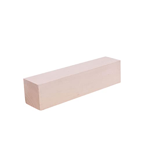 jojofuny DIY Holzblock Hochwertigem Lindenholz für Bastelprojekte für Dekoration Holzschnitzerei und Kreative Ideen Glatt und Splitterfrei von jojofuny