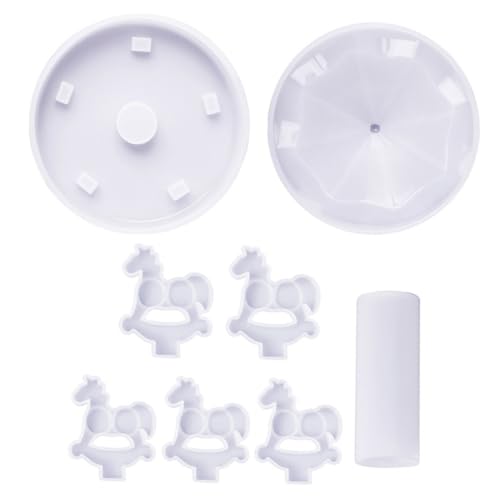 jojofuny DIY Silikonform für Drehkarussell Deko Flexible Epoxidharz Gießform Geruchsneutral Langlebig Geeignet für Individuelle Karussell Anhänger Bastelprojekte jojofuny DIY Silikonform für Drehkarussell Deko Flexible Epoxidharz Gießform Geruchsneutral Langlebig Geeignet für Individuelle Karussell Anhänger Bastelprojekte von jojofuny