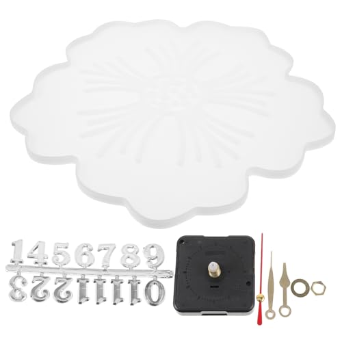 jojofuny DIY Silikonform für Wanduhr Blumenform Flexibel Langlebig Silikon Gießform zum Basteln Kreative Uhr Basteln mit DIY Mold für Wanddekoration und Handwerksprojekte jojofuny DIY Silikonform für Wanduhr Blumenform Flexibel Langlebig Silikon Gießform zum Basteln Kreative Uhr Basteln mit DIY Mold für Wanddekoration und Handwerksprojekte von jojofuny