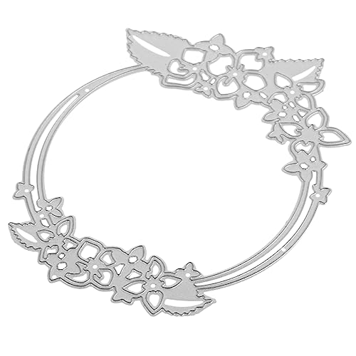 jojofuny DIY Wreath Cutting die Carbon Steel Stanzform für Scrapbook und Handarbeit Werkzeug Fingerfertigkeit und Vorstellungskraft Bastelprojekte Hochwertiges Design für Langlebige von jojofuny