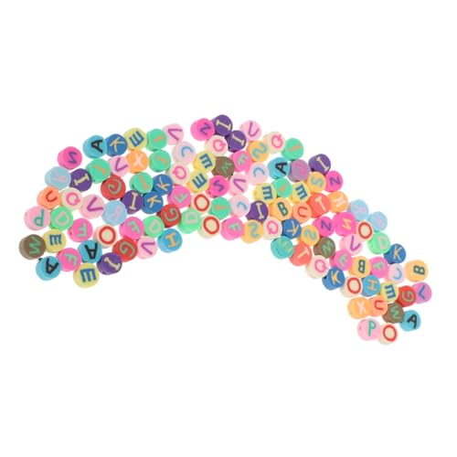 jojofuny Dekorative Runde Perlen ca Weiche Bunte Lose Schmuck Charms DIY Bastelperlen für Armbänder Halsketten Auffädeln Handwerk Kreative Materialien von jojofuny