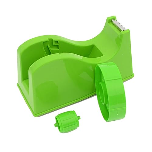 jojofuny Desktop Klebeband Halterung mit Cutter Dual Use Klebebandspender für Büro Zuhause Zufällige Farbe für Einfaches Schneiden und Versiegeln von Verpackungen Zufällige von jojofuny