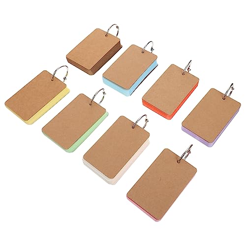 jojofuny Diy Einfache Karteikarten mit Binder Ringen Farben pro Farbe Blanko für Vokabeln Notizen und Erinnerungen für Schüler Lehrer und von jojofuny