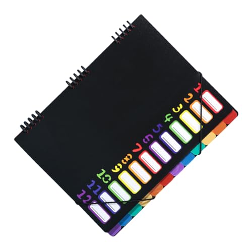 jojofuny Dokumentenmappe mit Fächern Wasserabweisender Kunststoff Transparenter Umschlag Elastischem Verschluss Ergonomisch für Büro Schule Zuhause Dokumentenorganisation jojofuny Dokumentenmappe mit Fächern Wasserabweisender Kunststoff Transparenter Umschlag Elastischem Verschluss Ergonomisch für Büro Schule Zuhause Dokumentenorganisation von jojofuny