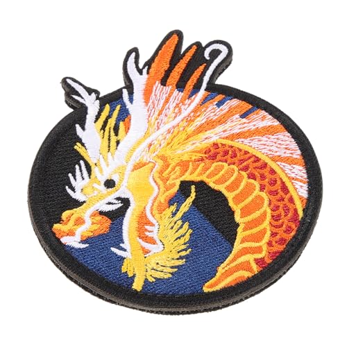 jojofuny Drachenförmiger Armsiegel Stickerei Patch Dragon Craft Bestickter Patch Patches Abzeichen Stil Drachenornament Polyester Kleidungspatch Bestickte Süße Applikationspatches jojofuny Drachenförmiger Armsiegel Stickerei Patch Dragon Craft Bestickter Patch Patches Abzeichen Stil Drachenornament Polyester Kleidungspatch Bestickte Süße Applikationspatches von jojofuny