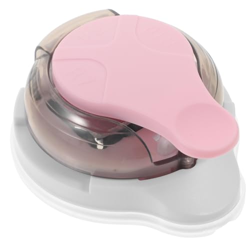 jojofuny Eckschneider Papier Ecke kreisförmiger Papierschneider Handwerk gerundet Eckenrundermaschine Locher Puncher Stanzwerkzeug Bildereckenschneider ABS-Kunststoff Rosa von jojofuny