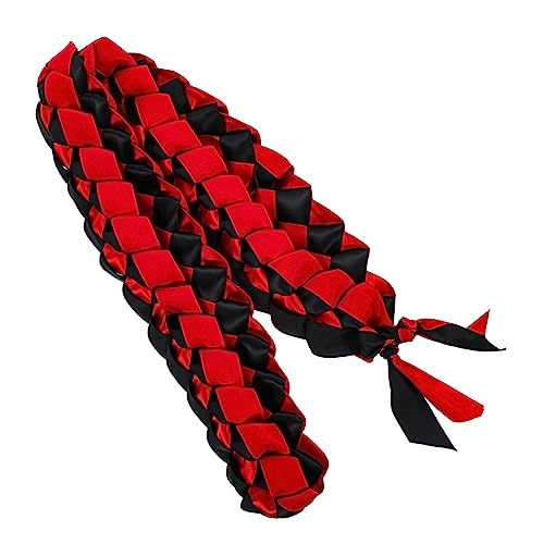 jojofuny Ehrenseil der Abschlusssaison Rosa Abschlussanzug Dekoration Abschlussdekorationen Party Quaste Gold halskette Schnüre für den Abschluss geflochtene Ehrenkordel Polyester von jojofuny
