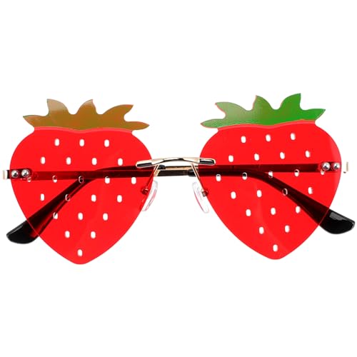 jojofuny Erdbeer Erdbeer Brille Spaßbrille Randlose Brille Mädchen Neuheit Lustige Brillen Brille für Cosplay Kostüm Party Supplies Party Favors jojofuny Erdbeer Erdbeer Brille Spaßbrille Randlose Brille Mädchen Neuheit Lustige Brillen Brille für Cosplay Kostüm Party Supplies Party Favors von jojofuny