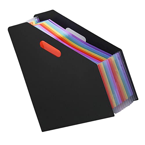 jojofuny Erweiterbarer Aktenordner mit Fächern Hochwertiger Papierdateihalter für Büro Schule und Reisen Langlebiger Organizer mit Stilvollem Design und Einfacher Handhabung von jojofuny
