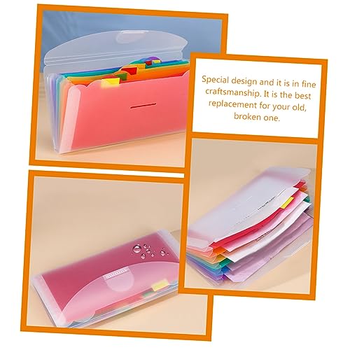 jojofuny Fächer Fächermappe Tragbarer Papierorganizer Erweiterbarer Dokumentenhalter für Büro Schule Zuhause Vielseitiger Kompakter Aktenordner zur Übersichtlichen Aufbewahrung von von jojofuny