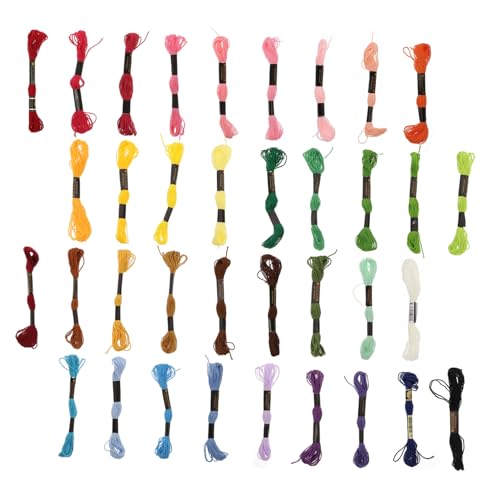 jojofuny Farben Stickgarn für Diy Stickerei und Armbänder Geflochtene Fäden Einfach zu Verwenden für Anfänger und Bastelprojekte Leicht und Tragbar von jojofuny