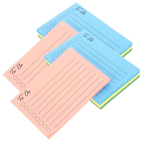 jojofuny Farbige Haftnotizen Selbstklebende Memo Sticker für Büro und Schule Praktische Notizen in Blau Grün und Gelb für Erinnerungen und To Do Listen von jojofuny