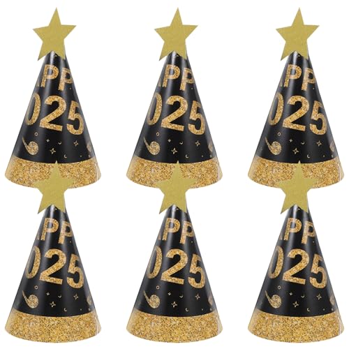 jojofuny Frohes Neues Jahr Partykegelhut 6 Stück 2024 Sternkegel Silvesterhüte Silvesterpartyzubehör Dekorationen Für Kinder Und Erwachsene jojofuny Frohes Neues Jahr Partykegelhut 6 Stück 2024 Sternkegel Silvesterhüte Silvesterpartyzubehör Dekorationen Für Kinder Und Erwachsene von jojofuny