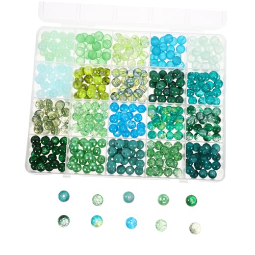 jojofuny Glasperlen Grün Große Loch Perlen Für Schmuckherstellung DIY Armband Halskette Ohrringe Zubehör Frühlings-sommer Bastelbedarf jojofuny Glasperlen Grün Große Loch Perlen Für Schmuckherstellung DIY Armband Halskette Ohrringe Zubehör Frühlings-sommer Bastelbedarf von jojofuny