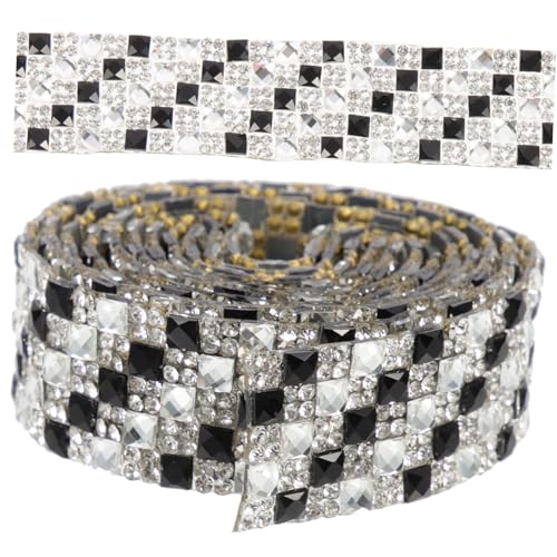jojofuny Glitzerndes Strassband Reihig Breit mit Heißschmelzendem Kleber Dekoratives Bastelband zum Zuschneiden Schmucksteine für Kleidung Schuhe DIY Textilien und Festdekorationen jojofuny Glitzerndes Strassband Reihig Breit mit Heißschmelzendem Kleber Dekoratives Bastelband zum Zuschneiden Schmucksteine für Kleidung Schuhe DIY Textilien und Festdekorationen von jojofuny