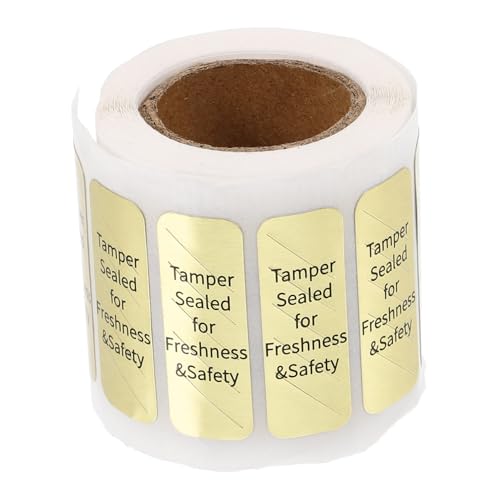 jojofuny Goldene Manipulationssichere Lebensmittel siegelaufkleber Selbstklebend für Haushalt Kuchenboxen Sicherer Frische Sicherheitsverschluss Vielseitig Einsetzbar Einfache Handhabung jojofuny Goldene Manipulationssichere Lebensmittel siegelaufkleber Selbstklebend für Haushalt Kuchenboxen Sicherer Frische Sicherheitsverschluss Vielseitig Einsetzbar Einfache Handhabung von jojofuny