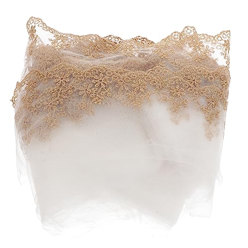 jojofuny Goldene Spitze Yards Dekoratives Nähspitzenband Blumenspitze für Diy Kleidung Hochzeitsdekoration und Bastelprojekte Komfortables Material für Verzierungen jojofuny Goldene Spitze Yards Dekoratives Nähspitzenband Blumenspitze für Diy Kleidung Hochzeitsdekoration und Bastelprojekte Komfortables Material für Verzierungen von jojofuny