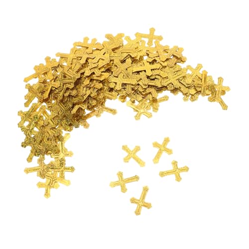 jojofuny Goldfarbenes Kreuz Konfetti aus Langlebigem Kunststoff Funkelnde Tischdekoration für Taufe Kommunion Geburtstag und Hochzeitsfeier Einfach zu Streuen Vielseitig Einsetzbar für jojofuny Goldfarbenes Kreuz Konfetti aus Langlebigem Kunststoff Funkelnde Tischdekoration für Taufe Kommunion Geburtstag und Hochzeitsfeier Einfach zu Streuen Vielseitig Einsetzbar für von jojofuny