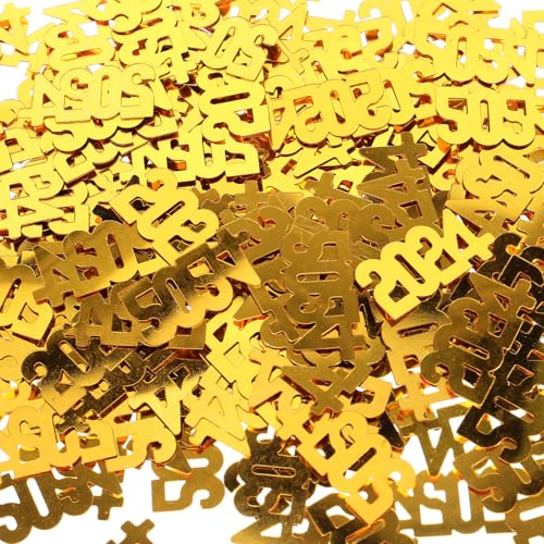 jojofuny Goldfarbenes Neujahrs-confetti Tischdekoration Partystreuung Zuverlässig Formstabil Für Silvester Festliche Jahreswechsel Feier von jojofuny