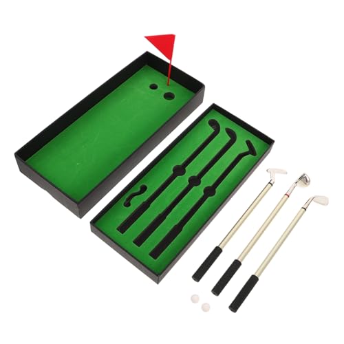 jojofuny Golfkugelschreiber Set mit Mini Golfclub Design Tragbares Etui Robuste Kugelschreiber Stilvolles Büroaccessoire für Golfer und Team Praktisches Schreibtischspiel jojofuny Golfkugelschreiber Set mit Mini Golfclub Design Tragbares Etui Robuste Kugelschreiber Stilvolles Büroaccessoire für Golfer und Team Praktisches Schreibtischspiel von jojofuny