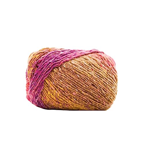 jojofuny Gradientenwolle Schal Handhäkelgarn vielfältig häkeln Häkelgarn grob Merino Grobes Garn zum Handstricken gestrickte Wolle Hände Farbverlauf buntes Garn Strickgarn von jojofuny