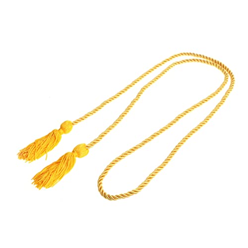 jojofuny Graduierungs Ehrenkordel Gelbem Rayon Geflochtene Abschlusskordel mit Quasten für Doktoranden und Feierliche Anlässe jojofuny Graduierungs Ehrenkordel Gelbem Rayon Geflochtene Abschlusskordel mit Quasten für Doktoranden und Feierliche Anlässe von jojofuny