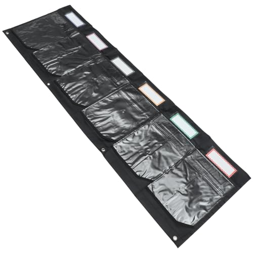 jojofuny Hängende Aufbewahrungstasche mit Fächern für Büro und Zuhause Wandmontierte Organizer Tasche zur Platzsparenden Aufbewahrung von Dokumenten und Accessoires Schwarz jojofuny Hängende Aufbewahrungstasche mit Fächern für Büro und Zuhause Wandmontierte Organizer Tasche zur Platzsparenden Aufbewahrung von Dokumenten und Accessoires Schwarz von jojofuny