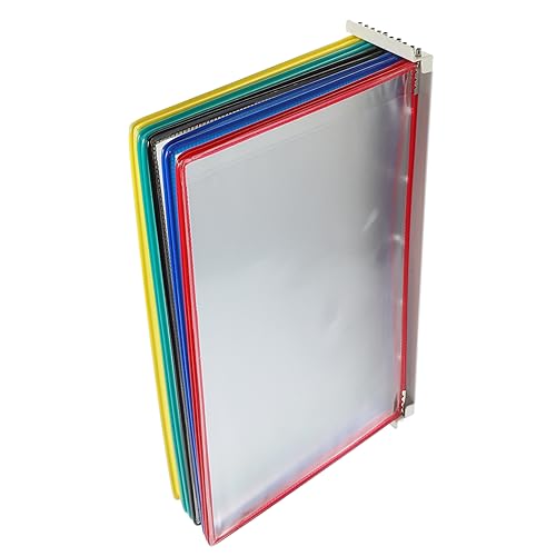 jojofuny Hängender Aktenständer Für Die Wand Suspension Inhaber Dokumentenhalter Für Die Wand Referenzorganisator Regale Wandmontierter Magazinhalter Wandorganizer Fürs Büro Transparent Pvc von jojofuny