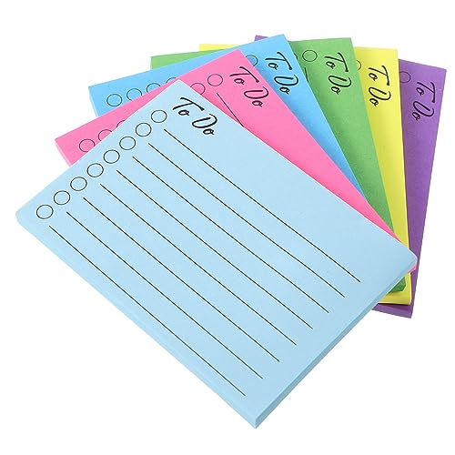 jojofuny Haftnotizen Farbige Notizblöcke für Büro Schule Praktische Abreißbare Memo Sticker für To Do Listen für Studenten Kreative von jojofuny