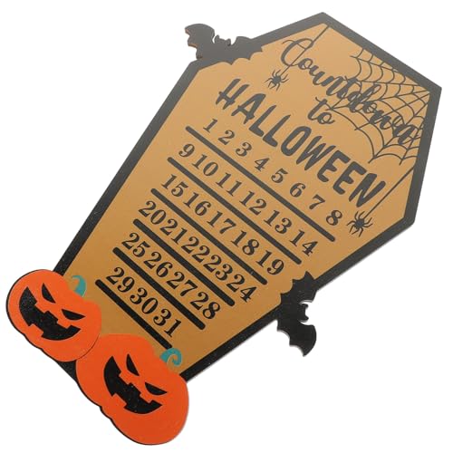 jojofuny Halloween Adventskalender aus Stabilem Countdown Kalender mit Kürbis Motiv Sicher und Kippsicher Dekoratives Party-accessoire für Halloween-feiern von jojofuny