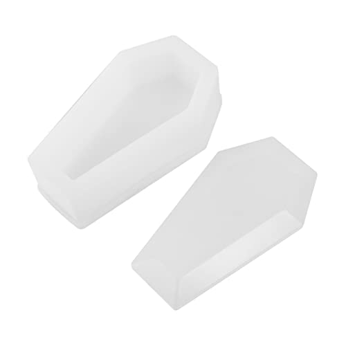 jojofuny Halloween Coffin Silikonform für Diy Epoxidharz Deko Robuste Gießform für Aufbewahrungsboxen für Kreative Bastelprojekte und Halloween Dekorationen von jojofuny