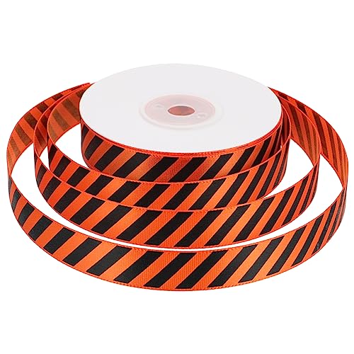 jojofuny Halloween Dekorationsband Polyester Schwarz Diy Geschenkband für Halloween und Erntedankfeiern für Festliche Bastelprojekte von jojofuny