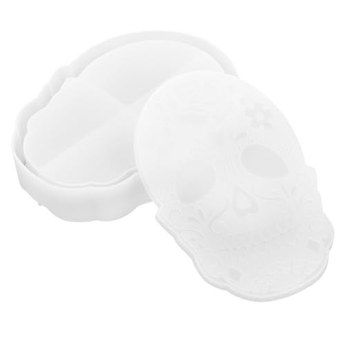 jojofuny Halloween Schädel Silikonform Gießform DIY Schädel Aufbewahrungsbox Form Silikon Material Flexibel Wiederverwendbar für Kreative Schmuckboxen und Bastelprojekte jojofuny Halloween Schädel Silikonform Gießform DIY Schädel Aufbewahrungsbox Form Silikon Material Flexibel Wiederverwendbar für Kreative Schmuckboxen und Bastelprojekte von jojofuny