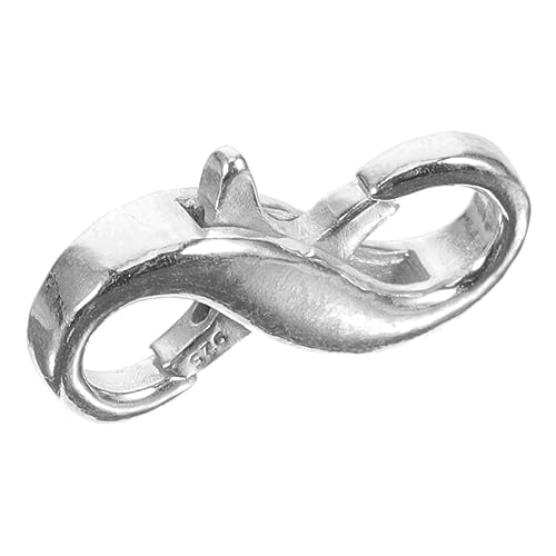 jojofuny Halskette Verschluss DIY Schmuckverschluss Armband Verbindungselemente Silber für Schmuckherstellung Praktisch Installieren Vielseitig Komfortabel und Langlebig von jojofuny