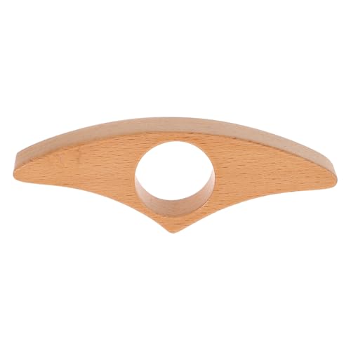 jojofuny Handgefertigter Buchseitenhalter aus Buchenholz mit Ergonomischem Daumenring Einhändige Seitenklemme für Stabiles Lesen für Bücherwürmer Lehrer und Leseratten Schonend für von jojofuny
